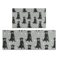 thumbnail image 1 of Black Labrador Kitchen Rugs Sets Of 2,Anti Fatigue Kitchen Mat Rugs Non Slip Washable,Decorative Kitchen Floor Mats for Kitchen,Sink,Laundry,17"x30"+17"x47", 1 of 7