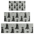 thumbnail image 1 of Black Labrador Kitchen Rugs Sets Of 3,Kitchen Runner Rugs Non Skid Washable,Decorative Kitchen Floor Mats for Kitchen,Sink,Laundry,17"x30"+ 17"x47" + 17"x59", 1 of 6