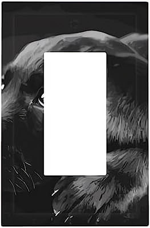 Black Labrador Puppy Wall Plate Cover 1Gang Wall Plate Single Gang