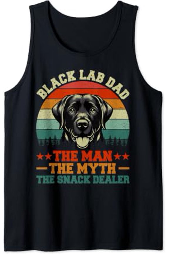 Black Labrador Retriever Dad Black Lab Dad Tank Top Size S-3XL