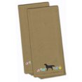 thumbnail image 1 of Black Labrador Retriever Easter Tan Embroidered Towel Set of 2, 1 of 1