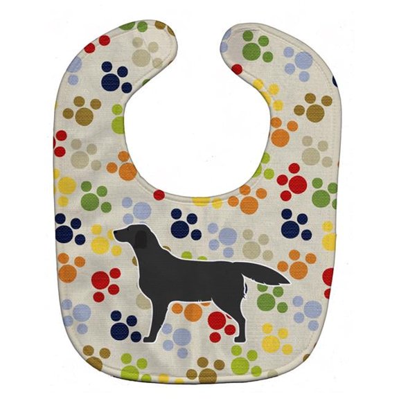 Black Labrador Retriever Pawprints Baby Bib