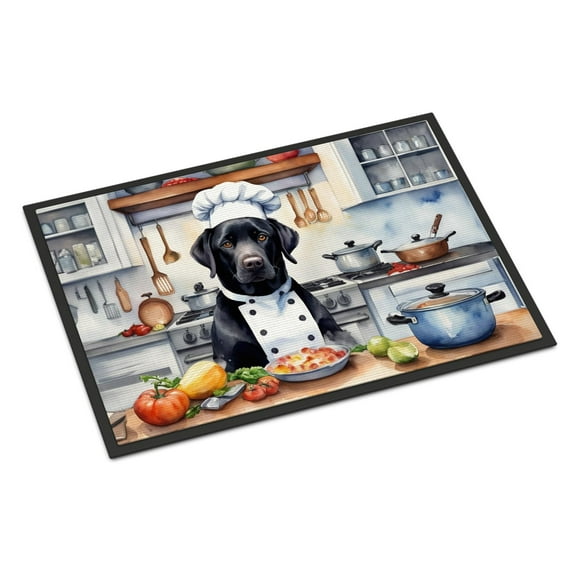 Black Labrador Retriever The Chef Doormat