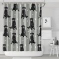 thumbnail image 1 of Black Labrador Shower Curtain 84"x72" ,Bathroom Decorative Shower Curtains Set with 12 Hooks,Modern Waterproof Washable Shower Curtain, 1 of 6
