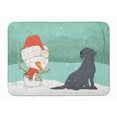 thumbnail image 1 of Black Labrador Snowman Christmas Machine Washable Memory Foam Mat, 1 of 4