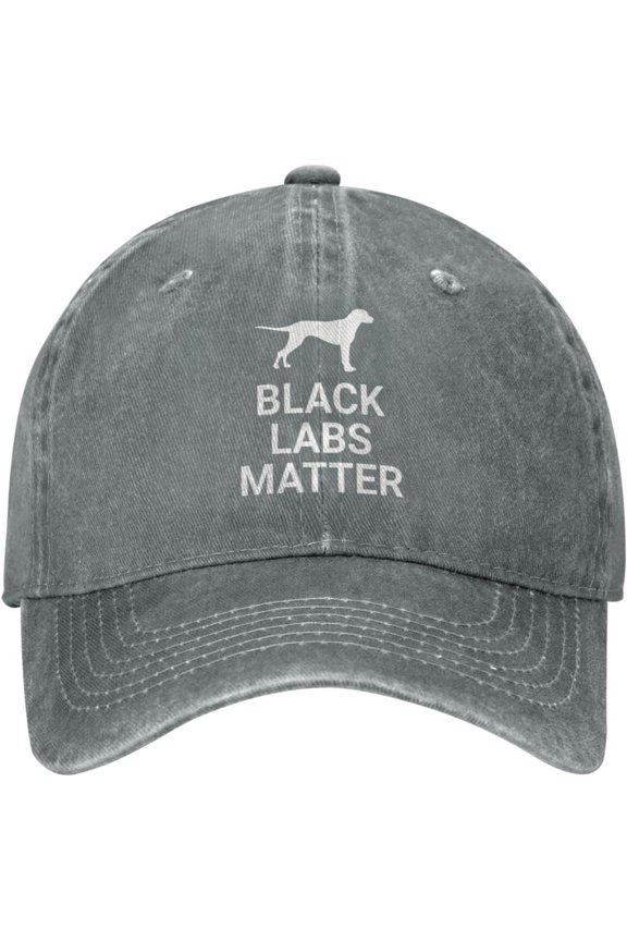 Black Labs Matter Hat Casual Cowboy Baseball Hats Black Sunhat Trucker Cap for Men Women