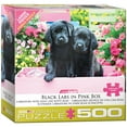 thumbnail image 1 of Black Labs in Pink Box 500 Piece Puzzle, 1 of 3