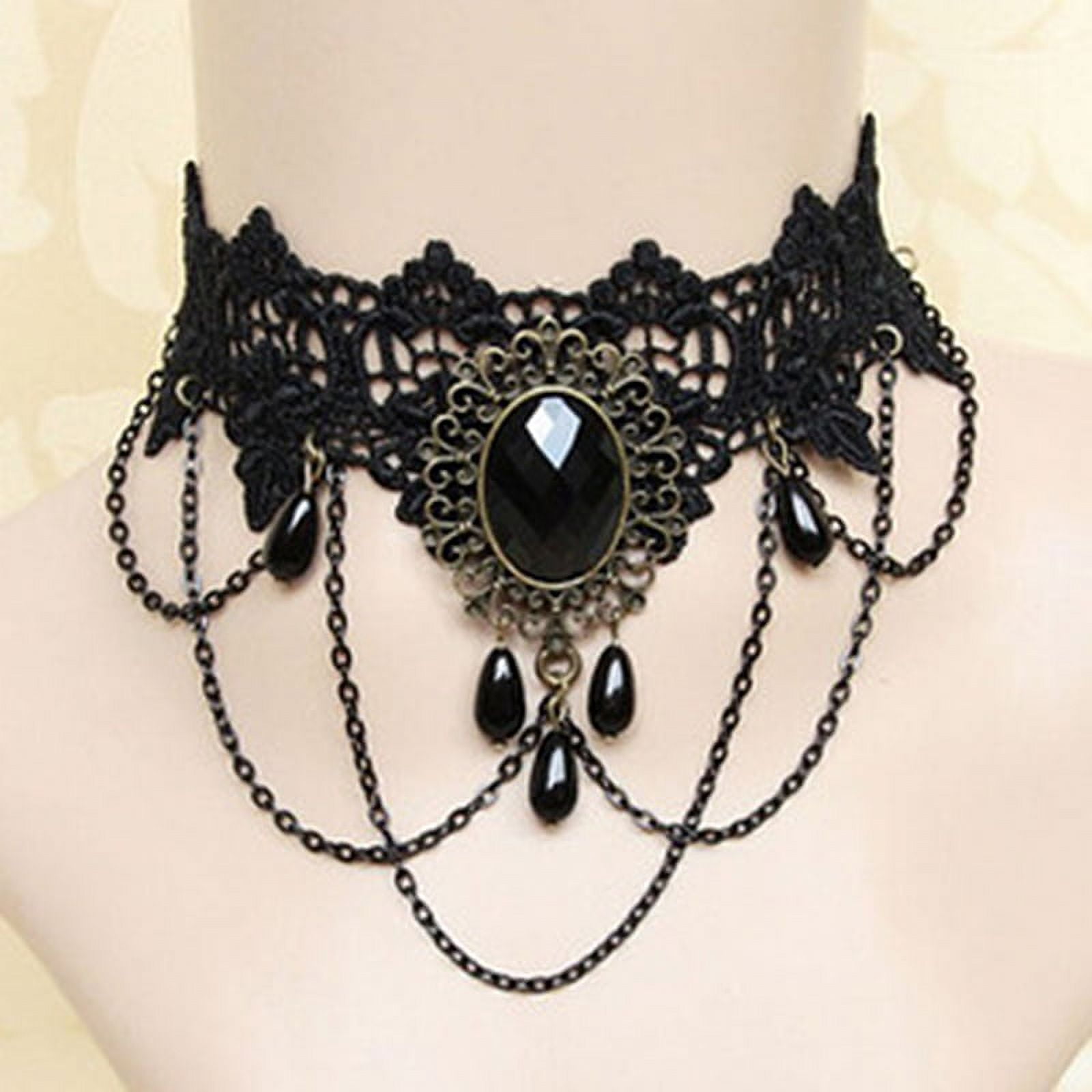 SpotLight Jewelry - Black Spider Lace Choker - Gothic / Witchy — The  Headspace