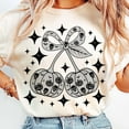 thumbnail image 1 of Black Lace Pumpkin Halloween Shirt, Coquette Pumpkin Fall Shirt, Pumpkin Season Shirt, Halloween Shirt, Lace Pumpkin Shirt, Girly Pumpkin Cherries Shirt, 1 of 5