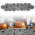 thumbnail image 1 of Black Lace Spider Web Table Runner for Halloween Decorations 72.04 Inch Halloween Party Dinner Table Decor Indoor Spider Web Lace Runner for Kitchen Coffee Table Halloween Masquerade Party, 1 of 7