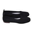 thumbnail image 1 of Black Ladies Breathable Hollow Knitted Flat Sole Shoes With Round Toe And Flying Woven Technology For Casual Comfortable Walking, 1 of 6