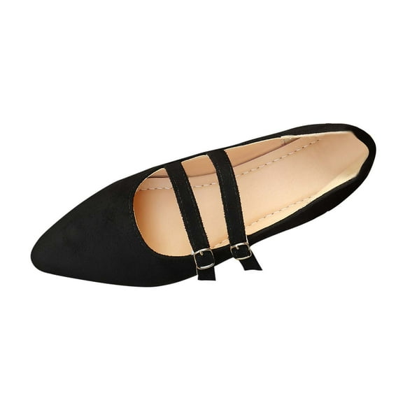 Black Ladies Casual Fashion Flat Shoes Breathable Comfort For Spring Summer Versatile Outdoor Use