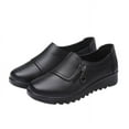 thumbnail image 1 of Black Ladies Casual Flats With Adjustable Buckle And Flexible Sole For Everyday Use Lightweight And Breathable Design All Day Comfort, 1 of 5