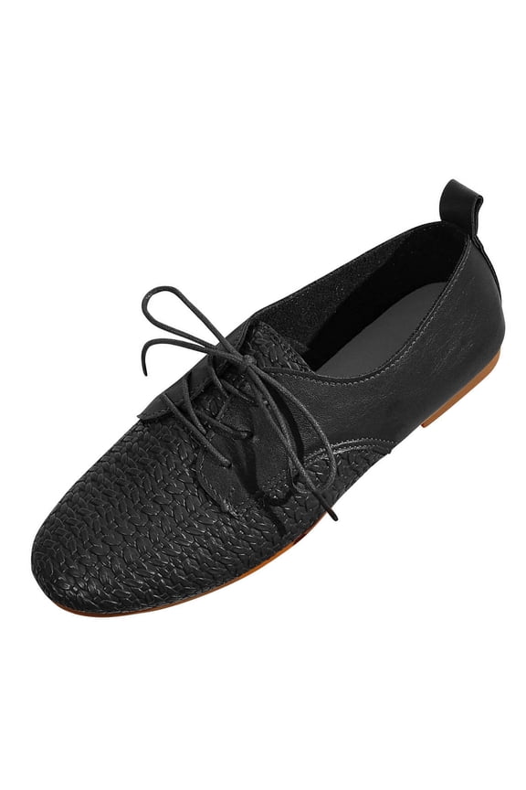 Black Ladies Casual Lace Up Sneakers Platform Breathable Comfortable Slip On Spring Summer Fashion Shoes