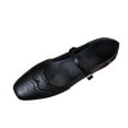 thumbnail image 1 of Black Ladies Comfortable Mary Shoes, Square Toe With A Low Heel For Relaxed Fit In Spring Summer, 1 of 9