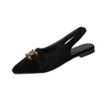 thumbnail image 1 of Black Ladies Everyday Shoes With A Sleek Pointed Toe And Soft Flexible Sole For Comfort, 1 of 9