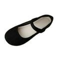 thumbnail image 1 of Black Ladies Fashion Mary Jane Flat Shoes Buckle Design For Summer Vacation And Everyday Comfortable Outings, 1 of 7
