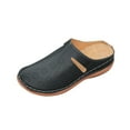 thumbnail image 1 of Black Ladies Fashion Sandals, Hollow Solid Color Baotou Thick Bottom Half Slippers Wedge Heels, 1 of 9