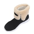 thumbnail image 1 of Black Ladies Knee High Snow Boots With Fuzzy Trim And Thick Heel For Cold Weather, 1 of 9