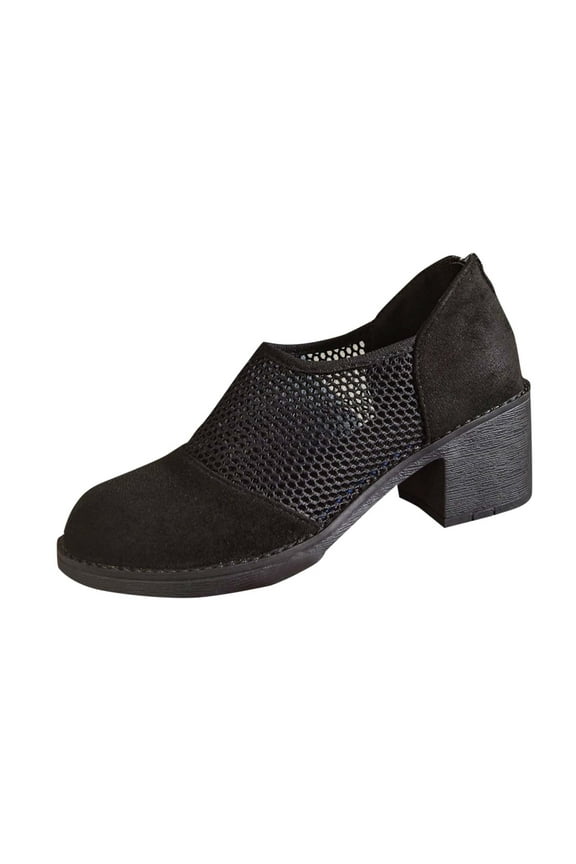 Black Ladies Stylish Versatile Pointed Toe Rhinestone Hollow High Heeled Sandals For Outdoor