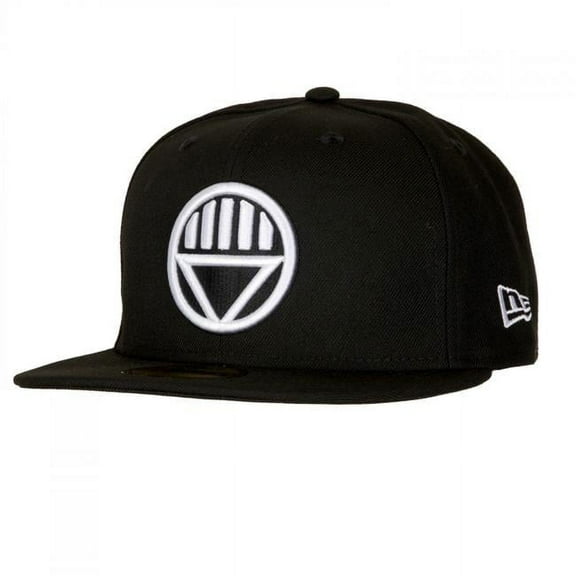 Black Lantern 857025-71-8fitte Black Lantern Symbol Blackest Night 59Fifty Cap - 7.125 Fitted