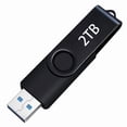 thumbnail image 1 of Black Large Capacity External Drive USB 3.0 Flash Drive Storage Data for Computer/Laptop, 1 of 8