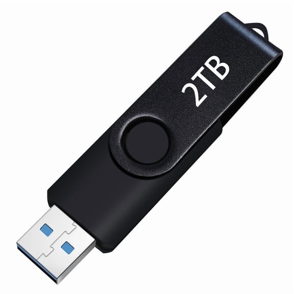 Black Large Capacity External Drive USB 3.0 Flash Drive Storage Data for Computer/Laptop