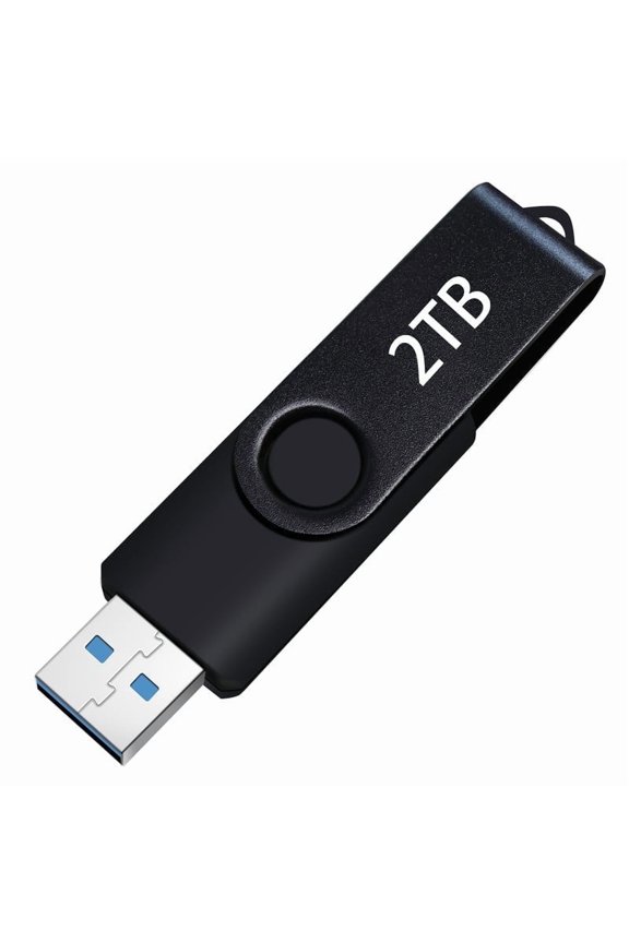 Black Large Capacity External Drive USB 3.0 Flash Drive Storage Data for Computer/Laptop