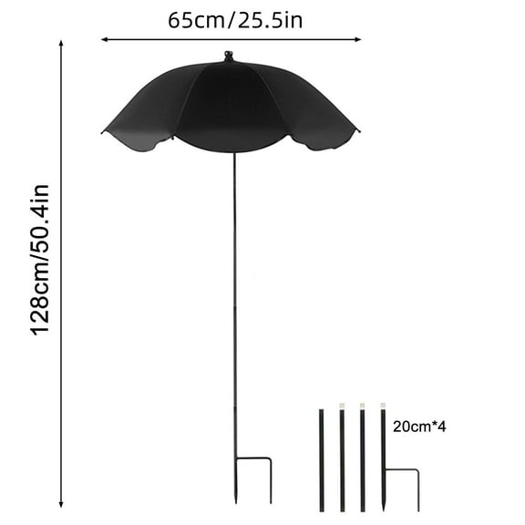 Large Garden Parasol Plant Umbrellas for Outdoor Plants Lightweight Multipurpose Canopy Garden Umbrella