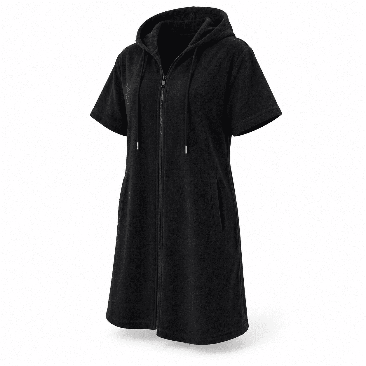 Swim Robe Black Large Terry Cloth Swim Cover Up for Women Swimsuit Beach Bathing ...