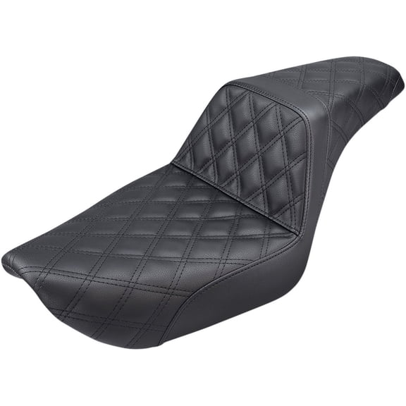 Black Lattice Stitch Step-Up Seat