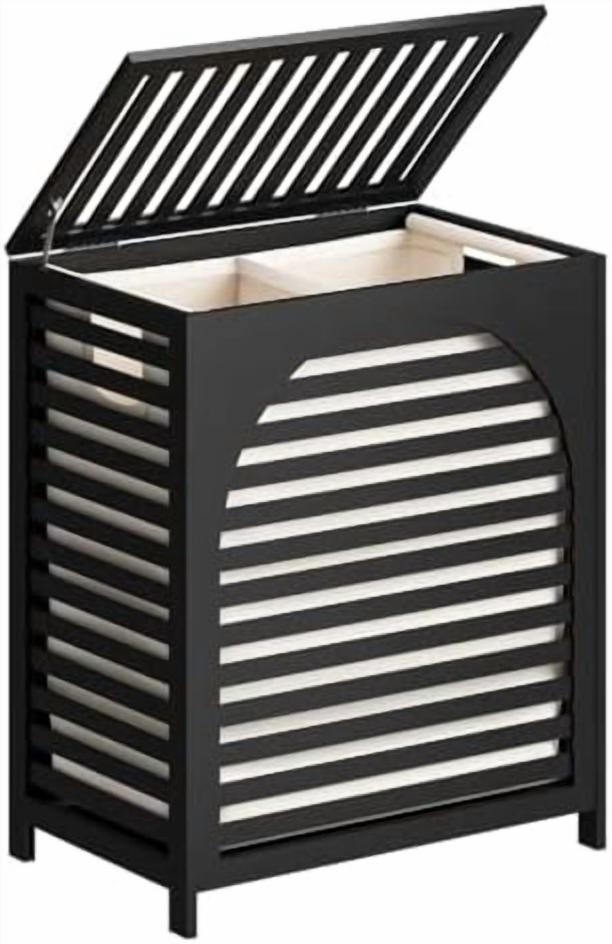 Black Hamper With Lid