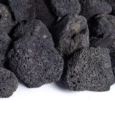 Black Lava Rock | 1"-3" Volcanic Lava Rock for Fire Pits & Fireplaces | 10 Pounds
