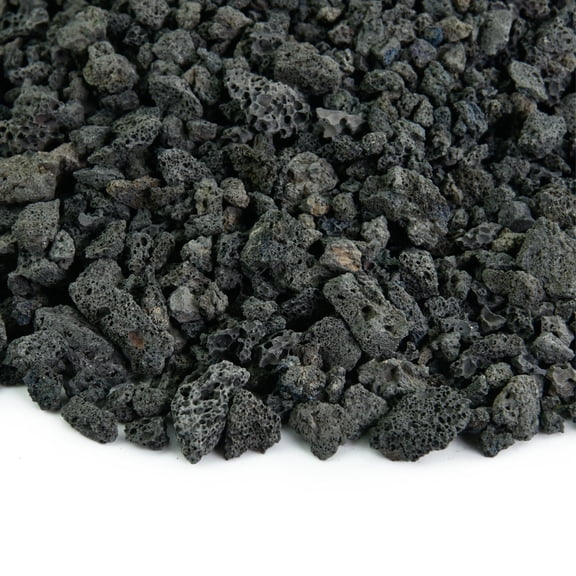 Black Lava Rock | 3/8" Volcanic Lava Rock for Fire Pits & Fireplaces | 10 Pounds