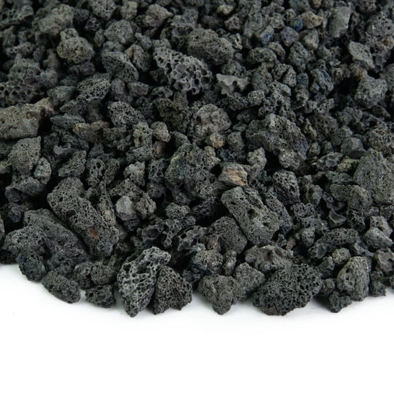 Black Lava Rock | 3/8" Volcanic Lava Rock for Fire Pits & Fireplaces | 10 Pounds