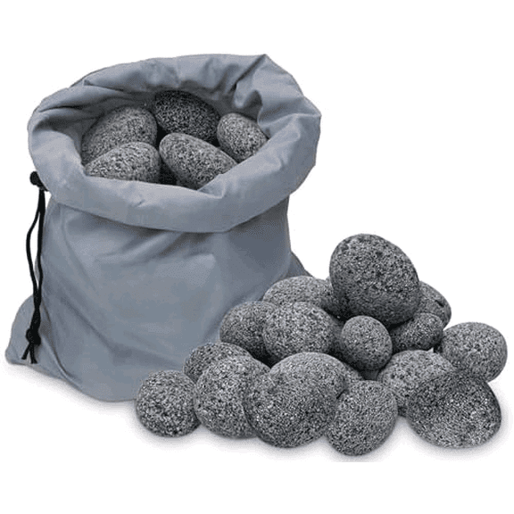 Black Lava Rock for Fire Pit,2"-3" Natural Lava Stones for Gas Fire Pit and Fireplace(15-Pound)$$Garden & Patio