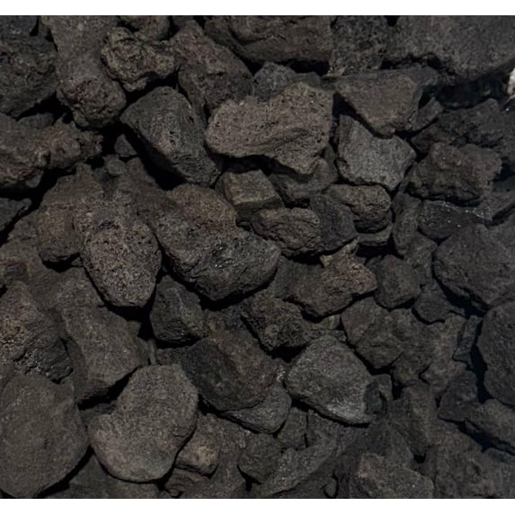 Black Lava Rocks 18–20 LB | 1–3 Inch Natural Volcanic Stone | Landscaping, Pathways, Drainage, Mulch Alternative, Aquariums, Hydroponics & Zen Gardens | Covers 0.5 Cu Ft