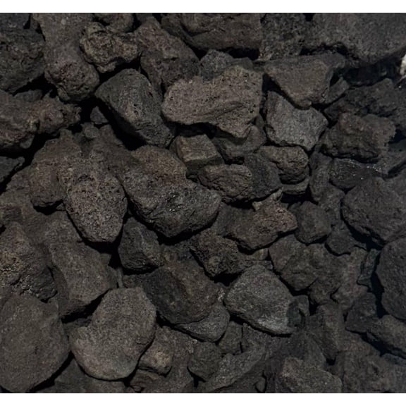 Black Lava Rocks 1820 LB | 13 Inch Natural Volcanic Stone | Landscaping, Pathways, Drainage, Mulch Alternative, Aquariums, Hydroponics & Zen Gardens | Covers 0.5 Cu Ft