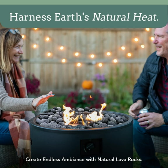 Black Lava Rocks for Fire Pit - 2 to 3 Inch 20 lbs - Gas Fireplace Stones - Volcanic Rock for Propane Fire Pit - Decorative Stone for Outdoor & Indoor Gas Fireplace