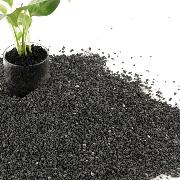 Black Lava Rocks for Plants, Volcanic Rock Horticultural Lava Rock Soil for Landscaping Drainage, Lava Rock Gravel for Succulents, Bonsai, Vase Fillers, Top Dressing