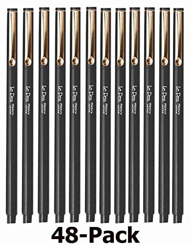 Black Le Pen (12 Pack) - 4300 Series (Black (48 Pack))