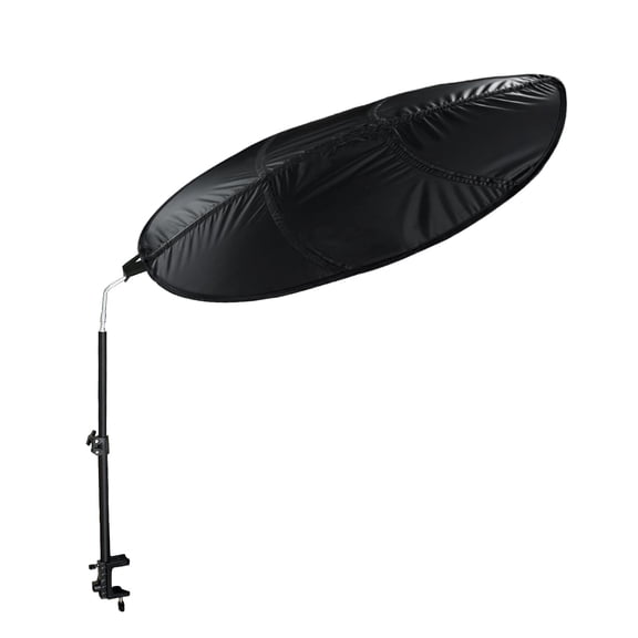 Black Leaf Cubicle Desk Light Shield, Anti-glare Shading Panel for Office Workspaces