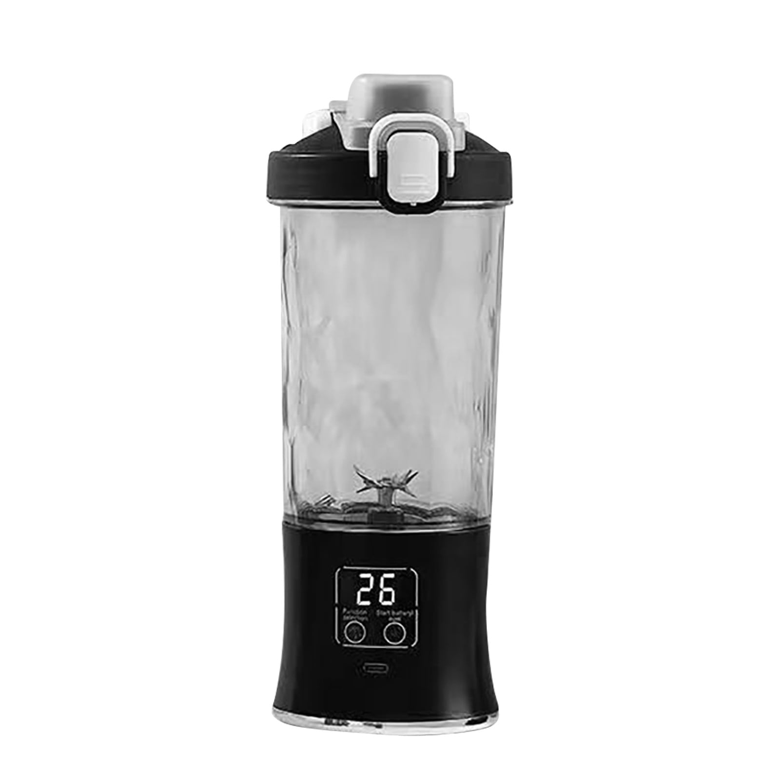 Black Leakproof Travel Blender With Stainless Steel Crushing Blades And Bpa-Free Construction #UH91R