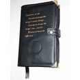 thumbnail image 1 of Black Leather AA Alcoholics Anonymous Big Book Cover Serenity Prayer and Medallion Holder, 1 of 1