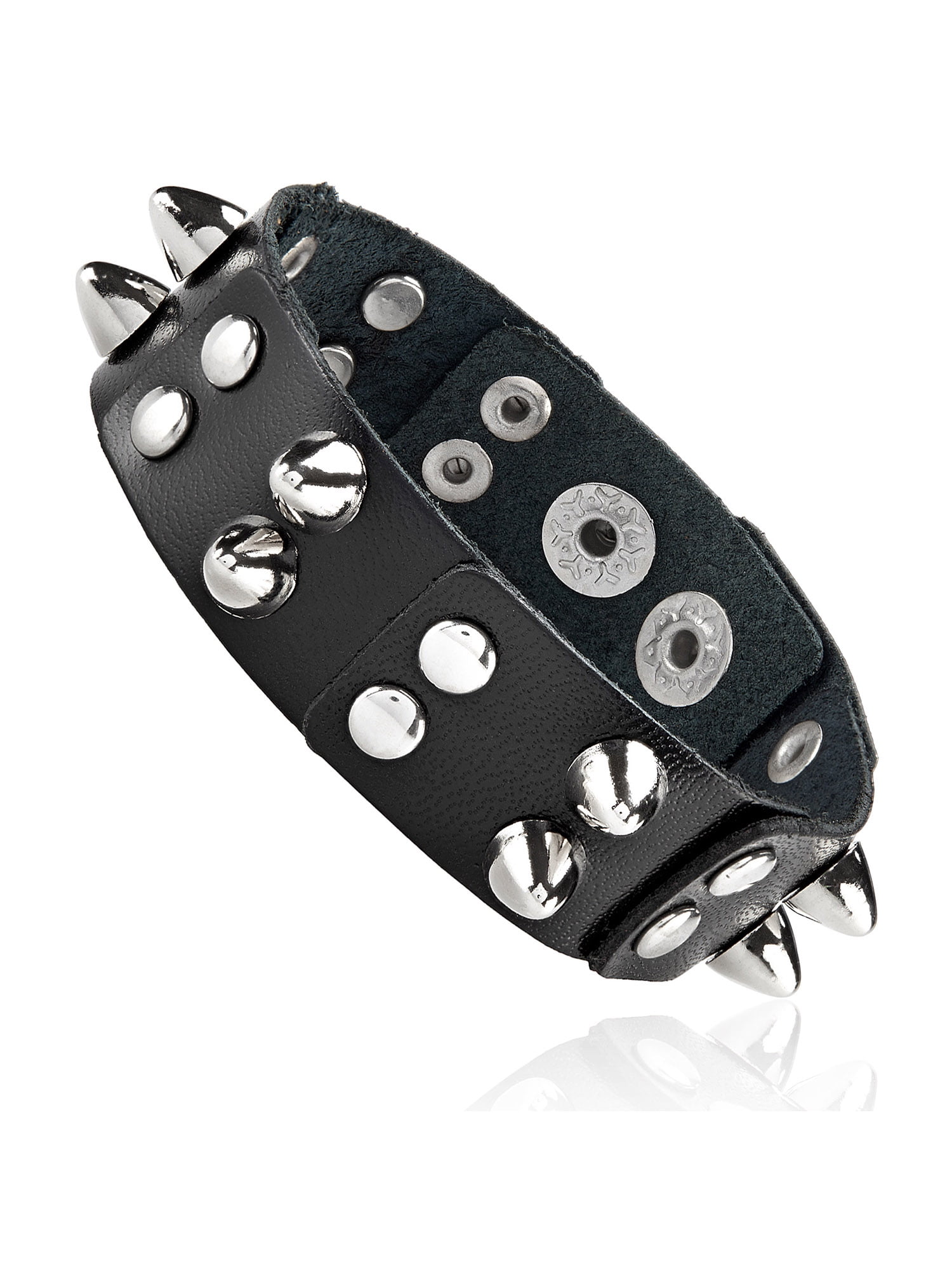 Punk Mens Women Black Brown Wide Leather Bracelet Wristband Bangle Cuff  Jewelry | eBay