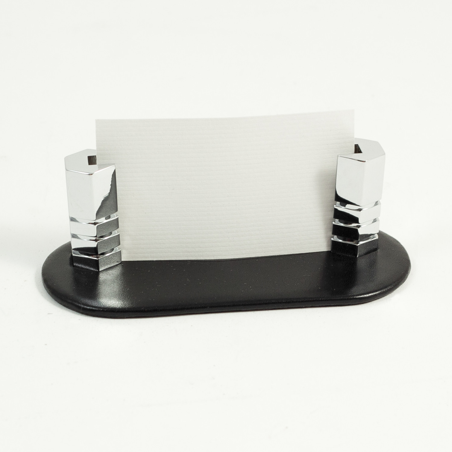 Black Leather Business Card Holder.
