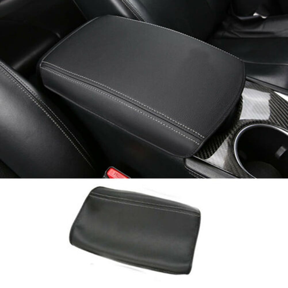 Microfiber Leather Center Armrest Console Lid Cover For Toyota Prius 30 (2009-2015)
