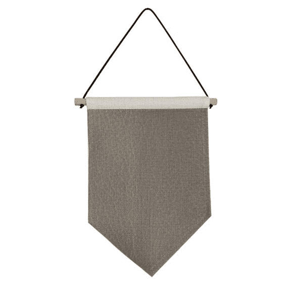 Black Leather Design Canvas Flag Hanging Wall Art Decor Banner