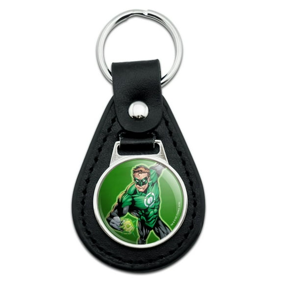Black Leather Green Lantern Character Keychain