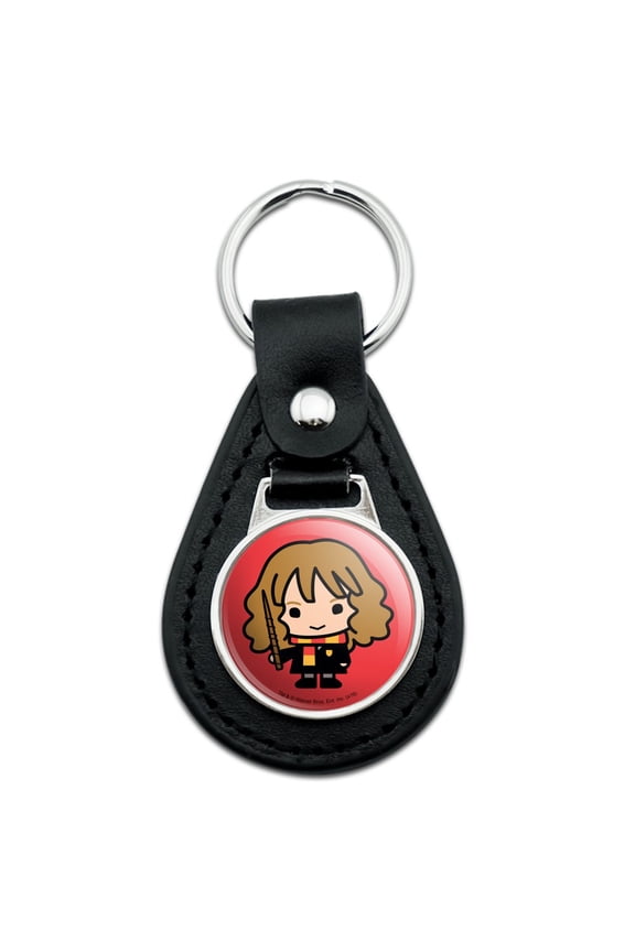 Black Leather Harry Potter Cute Chibi Hermione Character Keychain